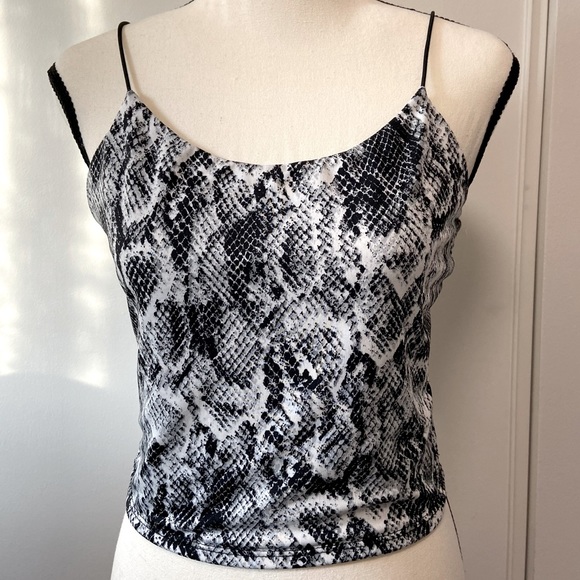 GARAGE Snake Print Tank Top - Size:M - Picture 1 of 8